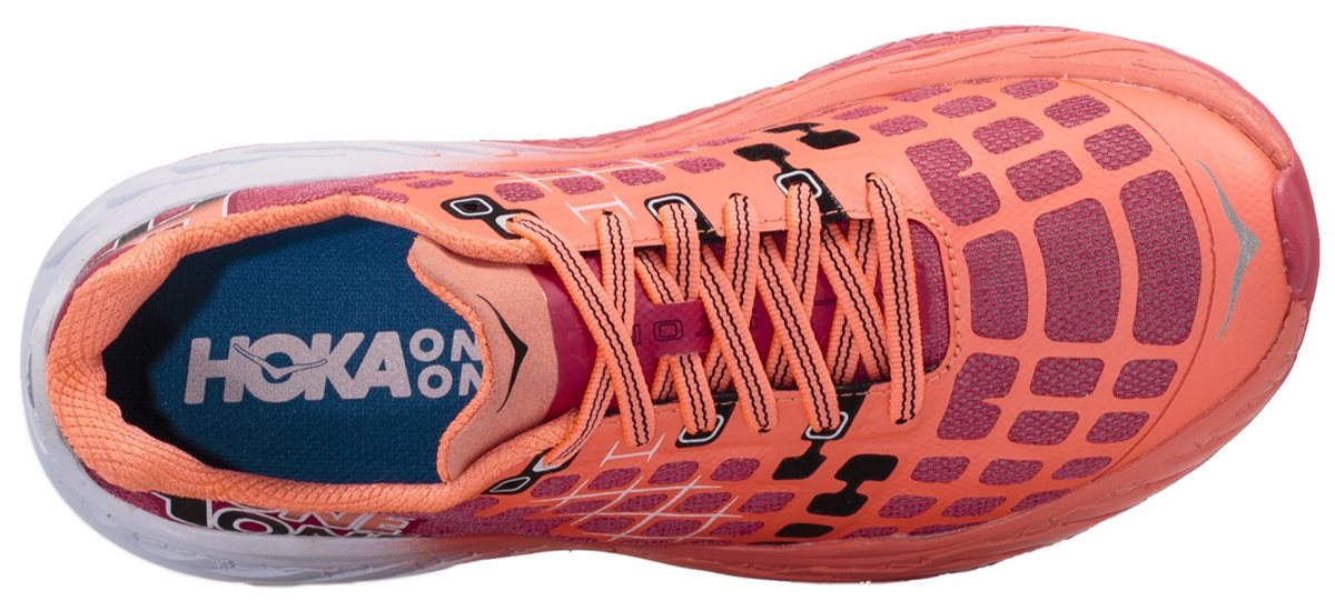 USED Hoka One One Clayton 1012271 PRAC Red Neon Men\'s Running Shoes Size 14 READ Road Trail Run: 2017 Hoka ONE ONE Previews at the Running  main image 3