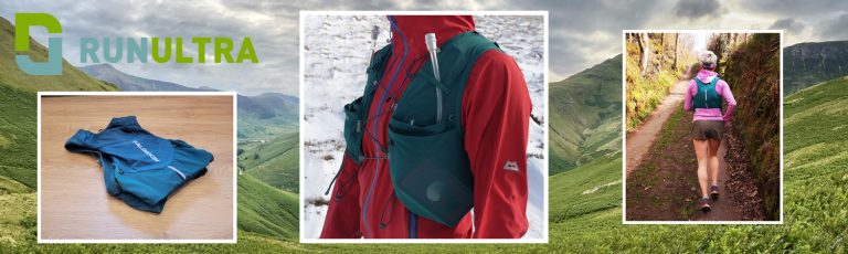 Salomon ADV Skin 5 RunUltra review collage of three images showing a vest, and the vest being worn in winter and summer