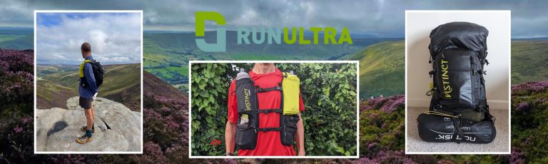 Instinct XX20-24 Trail Running Vest. Trio of images showing different aspects of the vest being modelled on a man